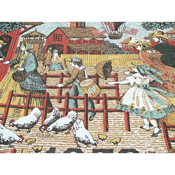 Vintage Kay Dee 1976 Tea Towel County Fair Sewell Jackson NOS Linen Calendar NIB - Picture 10 of 12